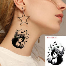 Load image into Gallery viewer, New Waterproof Temporary Sticker Tattoo Flame Heart Star Element Body Art Cute Small Tattoos For Kids Womens
