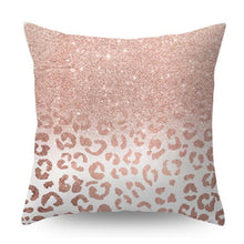 将图片加载到图库查看器，Nordic Style Pillow Covers Plant Letter Flower Geometric Sofa Cushion cover Headrest Pink Party Decorations Gift For Kids Geometric Decorative Throw Pillow Covers Square Cotton Cushion Covers Outdoor Sofa Home Pillow Covers
