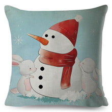 将图片加载到图库查看器，Cute Pillow Cover Cartoon Giraffe Fox Reindeer Animal Nordic Polyester Cotton Cushion Cover For Sofa Home Kids Room Decor Throw Pillow Cases Cartoon Animal Woodland Decorative Cotton Cushion Cover Home Baby Room Decor Standard Pillowcase

