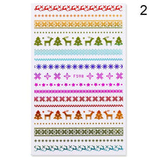 Load image into Gallery viewer, 3D Nail Stickers Decals Snowflakes Elk Bear Christmas Xmas Transfer Stickers Nail Art Self-Adhesive Decals Decoration  Nail Art Stickers Decals Christmas Snowflake Bronzing Christmas Slider Nail Art 3D Decals Decoration
