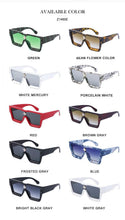 将图片加载到图库查看器，Oversized Square Rimless Shades UV400 Shape Sunglasses For Women New Fashionable New Big Frame Sun Glasses for Female New Latest Attractive Large Flat Top Eyewear For  Unisex
