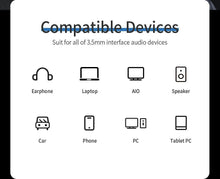 将图片加载到图库查看器，Audio Extension 3.5 mm Aux Cable Jack For Headphone Extender Cord
