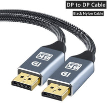 Load image into Gallery viewer, 1m/2m/5m High Speed 1.4Gbp Slim and Flexible Ultra HD 8K 4K 144Hz 165Hz Display Port Adapter For Monitor PC Laptop Projector
