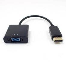 将图片加载到图库查看器，DP to VGA Video Adapter 1080p Thunderbolt DP to VGA Cables Compatible with Computer, Desktop, Laptop, PC, Monitor, Projector,
