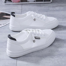 将图片加载到图库查看器，Women's White Casual Sneakers Spring  Summer Breathable Flats Solid Color Mesh Shoes Fashion White Flat Sneakers Women Workout Tennis Walking Gym Fashion Sneakers
