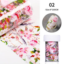 将图片加载到图库查看器，Nail Foils Marble Flower Series Iridescent Nail Art Transfer Sticker Paper Slider Nail Water Decal Design Manicures Decorations  Art Manicures Decoration New Gold Nail Transfer Foils for Nail Arts Nails Supply Holographic Effect Nail Art Foil Stickers Hol
