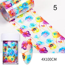 将图片加载到图库查看器，Nail Foils Marble Flower Series Iridescent Nail Art Transfer Sticker Paper Slider Nail Water Decal Design Manicures Decorations  Art Manicures Decoration New Gold Nail Transfer Foils for Nail Arts Nails Supply Holographic Effect Nail Art Foil Stickers Hol
