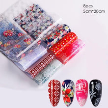 将图片加载到图库查看器，Nail Foils Marble Flower Series Iridescent Nail Art Transfer Sticker Paper Slider Nail Water Decal Design Manicures Decorations  Art Manicures Decoration New Gold Nail Transfer Foils for Nail Arts Nails Supply Holographic Effect Nail Art Foil Stickers Hol
