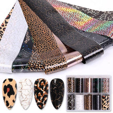 将图片加载到图库查看器，Nail Foils Marble Flower Series Iridescent Nail Art Transfer Sticker Paper Slider Nail Water Decal Design Manicures Decorations  Art Manicures Decoration New Gold Nail Transfer Foils for Nail Arts Nails Supply Holographic Effect Nail Art Foil Stickers Hol

