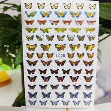 将图片加载到图库查看器，3D Nail Sticker Waterproof Shining Decals Stickers for Nails Cute Beautiful Love Heart Nail Art Decoration Aurora Silver Design Nail Art Stickers Decals Nail Art Supplies Valentines Day 3D Self-Adhesive Nail Decorations Manicuring Nail Art Manicure
