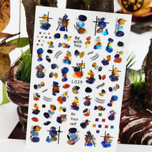 将图片加载到图库查看器，3D Nail Sticker Waterproof Shining Decals Stickers for Nails Cute Beautiful Love Heart Nail Art Decoration Aurora Silver Design Nail Art Stickers Decals Nail Art Supplies Valentines Day 3D Self-Adhesive Nail Decorations Manicuring Nail Art Manicure

