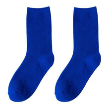 Load image into Gallery viewer, Simple Colorful Solid Color Socks Girls Candy Color Fashion Socks Spring And Autumn 100% Cotton Socks Female Socks Crew Socks Running Socks For Men And Women
