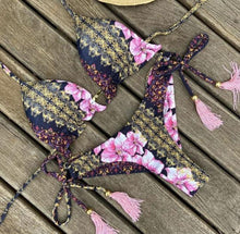 将图片加载到图库查看器，Popular Women's Beachwear  Bikini Set Swimwear Push-Up Padded Swimsuit Floral Bikini Set Low Rise Ruffled Two Pieces Swimsuit Push Up Bathing Suit Swimwear
