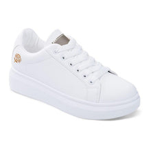 Load image into Gallery viewer, Women Casual New Spring Sneakers Fashion Embroidered White Sneakers Breathable Flower Lace-Up Leather Casual Sports Flat Low Top Sneaker

