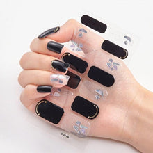 Load image into Gallery viewer, New Year Patterned Nail Decor Nail Polish Nail Art Stickers Full Beauty Sticker for Nails Nail Accessorie Christmas Nail Sticker 3D Nail Art Stickers Decal Slider Template Diy Nail Tool Decorations Nail Art Design Self Adhesive Luxury Designer Nail Sticke
