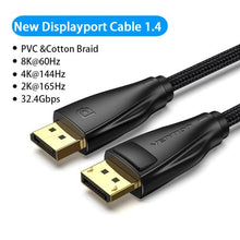 Load image into Gallery viewer, Fast 1.4Gbps 8K 60Hz 4K HDR  Display Port Audio Cable for Video PC Laptop TV
