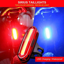Load image into Gallery viewer, Bike Tail Light Ultra Bright USB Rechargeable LED Bicycle Rear Light 5 Light Mode Headlights High Visibility Bike Rear Light USB Rechargeable LED Bicycle Tail Light Waterproof Cycling Safety Flashlight With Multiple Modes
