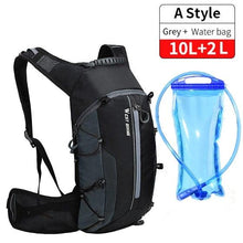 将图片加载到图库查看器，Bike Bags Portable Waterproof Backpack Cycling Water Bag Outdoor Sport Climbing Hiking Pouch Hydration Backpack  Bike Backpack  Mountain Biking Daypack Cycling Hiking Bicycle 10L
