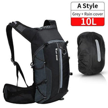将图片加载到图库查看器，Bike Bags Portable Waterproof Backpack Cycling Water Bag Outdoor Sport Climbing Hiking Pouch Hydration Backpack  Bike Backpack  Mountain Biking Daypack Cycling Hiking Bicycle 10L
