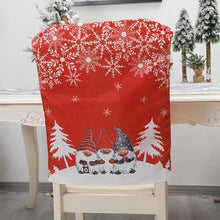将图片加载到图库查看器，Stylish Chair Covers Christmas Santa Claus Chair Back Cover Christmas Dining Dinner Table Decoration New Year Party Supplies Dining Table Decoration for Home New Year Party
