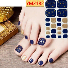 Load image into Gallery viewer, Shiny Toenail Sticker Full Cover Feet Decorations Mixed Patterns Nail Wraps Beauty Design Waterproof Toenail Art Manicure Toe Nail Polish Stickers Glitter Toenail Nail Polish Strips Decals Full Wraps Self Adhesive Toe Nail Tip Full Toe Nail Wraps
