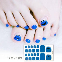 Load image into Gallery viewer, Shiny Toenail Sticker Full Cover Feet Decorations Mixed Patterns Nail Wraps Beauty Design Waterproof Toenail Art Manicure Toe Nail Polish Stickers Glitter Toenail Nail Polish Strips Decals Full Wraps Self Adhesive Toe Nail Tip Full Toe Nail Wraps
