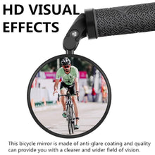 Load image into Gallery viewer, Bike Rear Mirrors Cycling Mobility Scooter Round Handlebar End Mirror Rotatable Adjustable Bicycle Mirror With Safety Rearview Mirror Convex Mirror With Adjustable Handlebar Installation Suitable For Mountain Road Bikes
