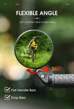 Load image into Gallery viewer, Bike Rear Mirrors Cycling Mobility Scooter Round Handlebar End Mirror Rotatable Adjustable Bicycle Mirror With Safety Rearview Mirror Convex Mirror With Adjustable Handlebar Installation Suitable For Mountain Road Bikes
