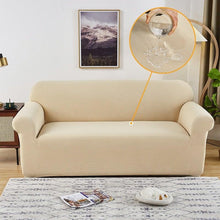 将图片加载到图库查看器，Sofa Cover Waterproof Waffle Sofa Cover All-Inclusive Thick  Sofa Towel Waterproof Sofa Cushion Waterproof Couch Cover Dual Waterproof Sofa Cover Stretch Jacquard Sofa Slipcover Leakproof Furniture Protector For Kids
