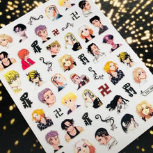 将图片加载到图库查看器，3D Nail Art Stickers Decal Template Nail Tool Decorations Nail Slider  Metallic Nail Art Stickers Set Love Metal Nail Studs Decals for Women Nail Decorations Accessories Metal Curve Stripe Lines Design Letter Nail Sticker Decoration

