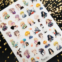 将图片加载到图库查看器，3D Nail Art Stickers Decal Template Nail Tool Decorations Nail Slider  Metallic Nail Art Stickers Set Love Metal Nail Studs Decals for Women Nail Decorations Accessories Metal Curve Stripe Lines Design Letter Nail Sticker Decoration
