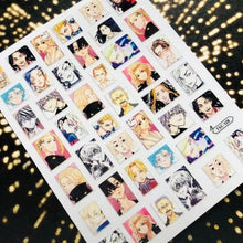 将图片加载到图库查看器，3D Nail Art Stickers Decal Template Nail Tool Decorations Nail Slider  Metallic Nail Art Stickers Set Love Metal Nail Studs Decals for Women Nail Decorations Accessories Metal Curve Stripe Lines Design Letter Nail Sticker Decoration
