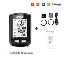 Load image into Gallery viewer, Bike Wireless Stopwatch GPS Bicycle Computer IPX6 Waterproof Cycling Speedometer With ANT+ Bluetooth Bike Speedometer and Odometer Rechargeable Cycling Computer MTB Tracker With LCD Automatic Backlight Display
