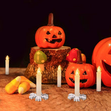 Load image into Gallery viewer, LED Candles Light Flameless Remote Control For Home Dinner Party Christmas Tree Candle LED Flameless Taper Candles Flickering with Remote Timer Battery Operated Waterproof Christmas Tree Candles Warm White Window Candles  Decoration Lamp Light New Years
