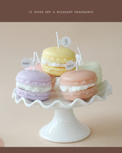 将图片加载到图库查看器，Handmade Lovely Macaron Candle Macaron Candles Scented Candle Cute Handmade Aromatherapy Candles Gifts For Women Home Decor Candle Scented Candles Aromatherapy Wedding Home Decoration Scented Candles INS Shooting Props

