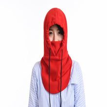 将图片加载到图库查看器，Sally Face Mask Full Face Mask Fleece Cap Balaclava Neck Warmer Hood Winter Sports Ski Men Women Tactical Mask Men Mask Sun Balaclava Shawl Women Winter Hat Soft Knitted Hooded Neck Collar Cap Beanie Hat Warm Scarf Unisex Bonnet Hooded Scarf Hat

