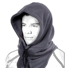 将图片加载到图库查看器，Sally Face Mask Full Face Mask Fleece Cap Balaclava Neck Warmer Hood Winter Sports Ski Men Women Tactical Mask Men Mask Sun Balaclava Shawl Women Winter Hat Soft Knitted Hooded Neck Collar Cap Beanie Hat Warm Scarf Unisex Bonnet Hooded Scarf Hat
