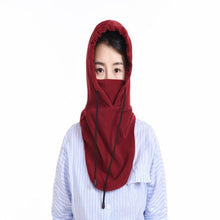将图片加载到图库查看器，Sally Face Mask Full Face Mask Fleece Cap Balaclava Neck Warmer Hood Winter Sports Ski Men Women Tactical Mask Men Mask Sun Balaclava Shawl Women Winter Hat Soft Knitted Hooded Neck Collar Cap Beanie Hat Warm Scarf Unisex Bonnet Hooded Scarf Hat
