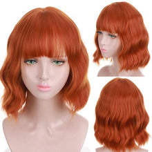将图片加载到图库查看器，Synthetic Wigs For Women Daily Cosplay Long Water Wave  Lolita Wig With Bangs Cold Brown Heat Resistant Hair Bob Wigs For Black Women Cosplay Wigs For Women Gifts for Girlfriends
