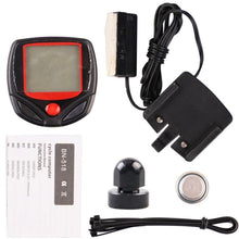 Load image into Gallery viewer, Waterproof Bicycle Bike Cycle LCD Display Digital Computer Bike Speedometer Waterproof And Cycling Odometer With Automatic Wake-up LCD Display Outdoor Sport Computer Speedometer
