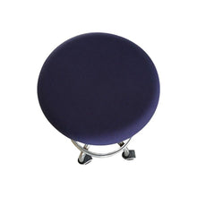 将图片加载到图库查看器，Polyester Fabric Round Chair Cover Waterproof Dining Seat Chair Covers Hotel Banquet Seat Covers Chair Protector Round Bar Stool Seat Covers Washable Stool Cushion Slipcover Elastic Bar Chair Covers
