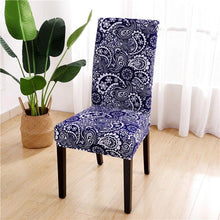 Load image into Gallery viewer, Printed Chair Cover Spandex Stretch Durable Soft Seat Chair Covers Slipcovers for Kitchen Dining Room Wedding Banquet Hotel  Chair Covers for Dining Room Stretch Spandex Removable Washable Anti-dust Seat Slipcover  Protector for Hotel Office Ceremony
