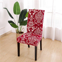 Load image into Gallery viewer, Printed Chair Cover Spandex Stretch Durable Soft Seat Chair Covers Slipcovers for Kitchen Dining Room Wedding Banquet Hotel  Chair Covers for Dining Room Stretch Spandex Removable Washable Anti-dust Seat Slipcover  Protector for Hotel Office Ceremony
