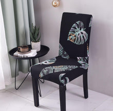 Load image into Gallery viewer, Print Pattened Dining Chair Cover Spandex Elastic Chair Slipcover Stretch Case For Chairs Wedding Hotel Banquet  Fit Stretch Short Dining Room Chair Covers with Printed Pattern Banquet Chair Seat Protector Slipcover For Home Party Hotel Wedding Ceremony
