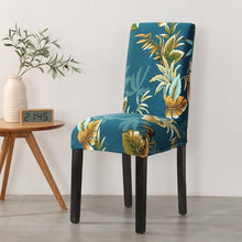 Load image into Gallery viewer, Print Pattened Dining Chair Cover Spandex Elastic Chair Slipcover Stretch Case For Chairs Wedding Hotel Banquet  Fit Stretch Short Dining Room Chair Covers with Printed Pattern Banquet Chair Seat Protector Slipcover For Home Party Hotel Wedding Ceremony
