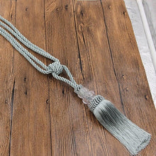 将图片加载到图库查看器，Tassel Curtain Tieback Crystal Bead Hanging Ball Tie Room Accessories Holder Buckle Rope Bandage Holdback Window Shade Curtain Tie Back Tassel Tie Backs for Curtain Beautiful Curtain Holdback Rope
