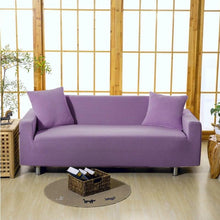 Load image into Gallery viewer, Elastic Waterproof Sofa Cover Plain Color Stretch Sofa Covers for Living Room Slipcover Couch Cover Furniture Protector Sofa Covers Non Slip Sofa Slipcovers with Elastic Hem Living Room Furniture Protector
