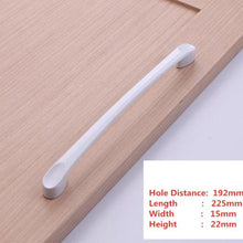 Load image into Gallery viewer, Handles Drawer Cabinet Furniture Kitchen Handles For Cabinet Knob Door Drawer Furniture Kitchen Knob Simplicity White Stainless Steel Hollow Tube  Bar Drawer Pulls Cupboard Knob For Kitchen Furniture Hardware
