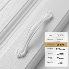 Load image into Gallery viewer, Handles Drawer Cabinet Furniture Kitchen Handles For Cabinet Knob Door Drawer Furniture Kitchen Knob Simplicity White Stainless Steel Hollow Tube  Bar Drawer Pulls Cupboard Knob For Kitchen Furniture Hardware
