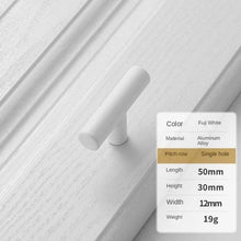 Load image into Gallery viewer, Handles Drawer Cabinet Furniture Kitchen Handles For Cabinet Knob Door Drawer Furniture Kitchen Knob Simplicity White Stainless Steel Hollow Tube  Bar Drawer Pulls Cupboard Knob For Kitchen Furniture Hardware
